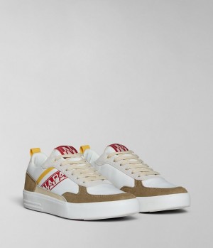 Tenisky Napapijri Bark Trainers Panske Biele Béžové | 862945BPF