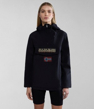 Vetrovka Napapijri Rainforest Summer Anorak Jacket Damske Čierne | 238549GZA